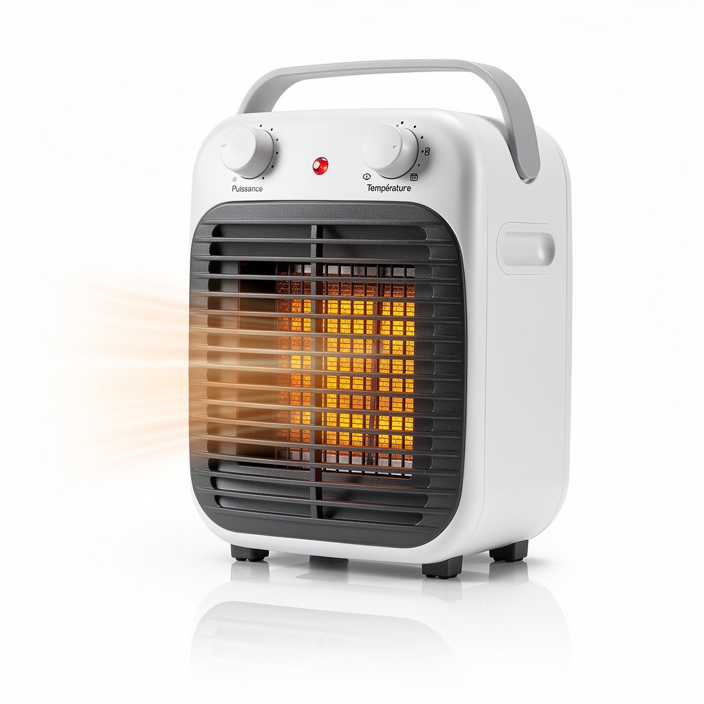 Chauffage soufflant et céramique portable